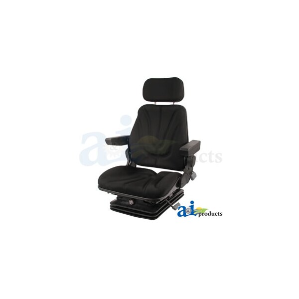 Seat, F10 Series, Air Suspension / Armrest / Headrest / Black Cloth 17.5" x17.5" x17.5"